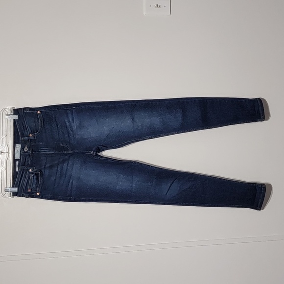 Mango MNG Soho High-Waist Skinny Jeans Dark Blue Size 4 - Picture 3 of 7